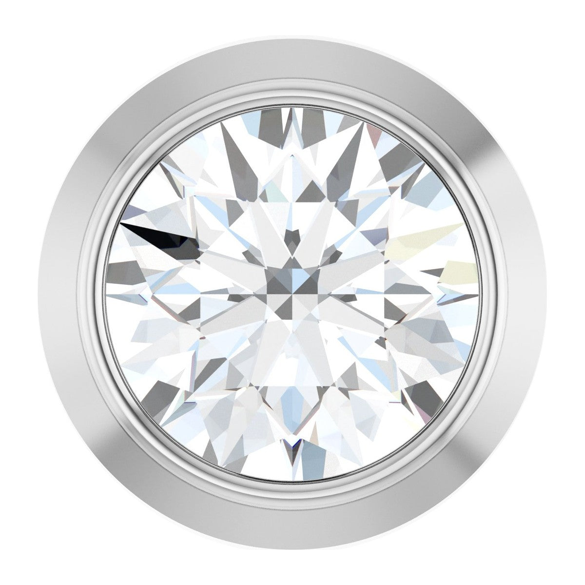 Bezel-Set Diamond Slide Pendant