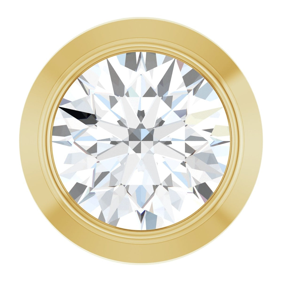 Bezel-Set Diamond Slide Pendant