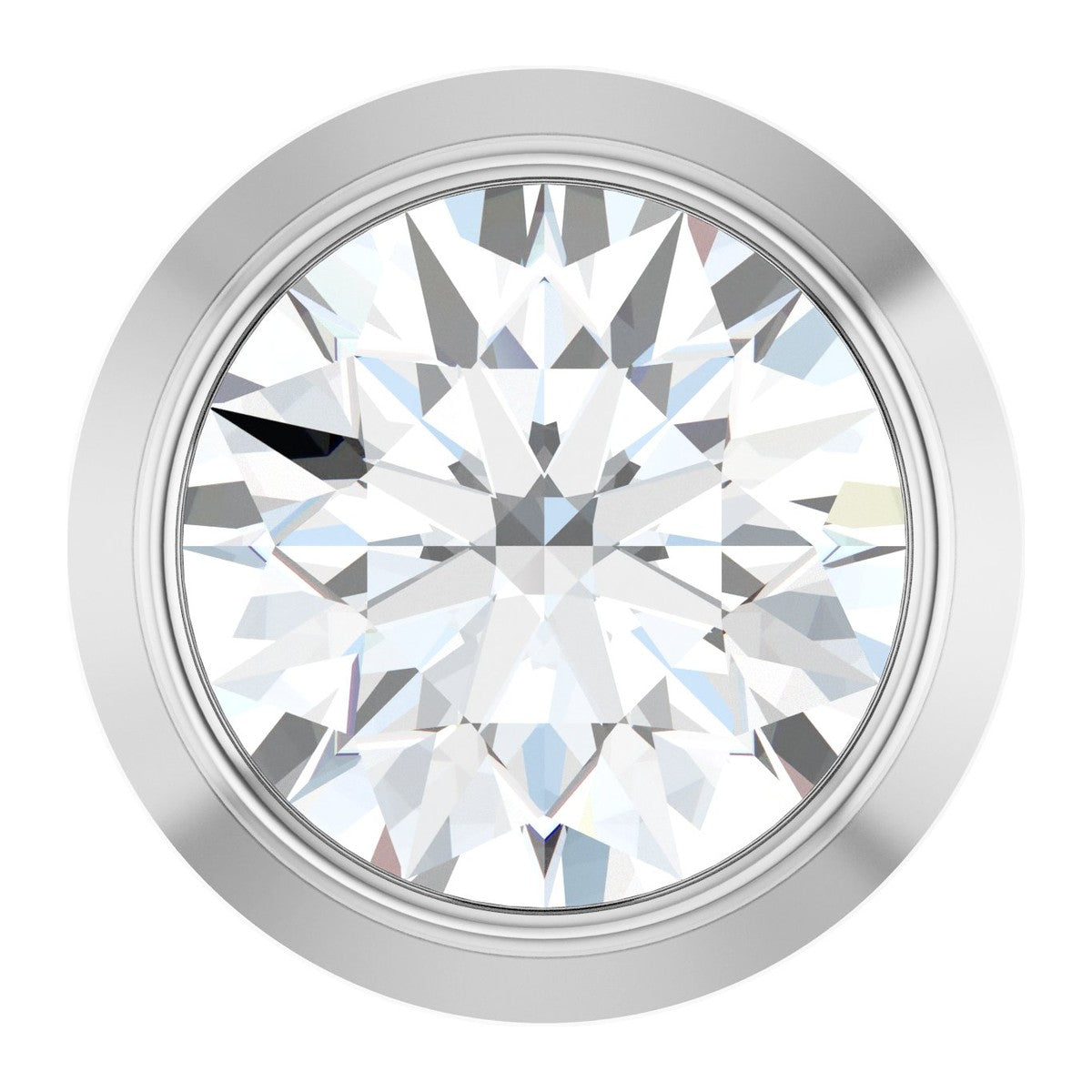 Bezel-Set Diamond Slide Pendant