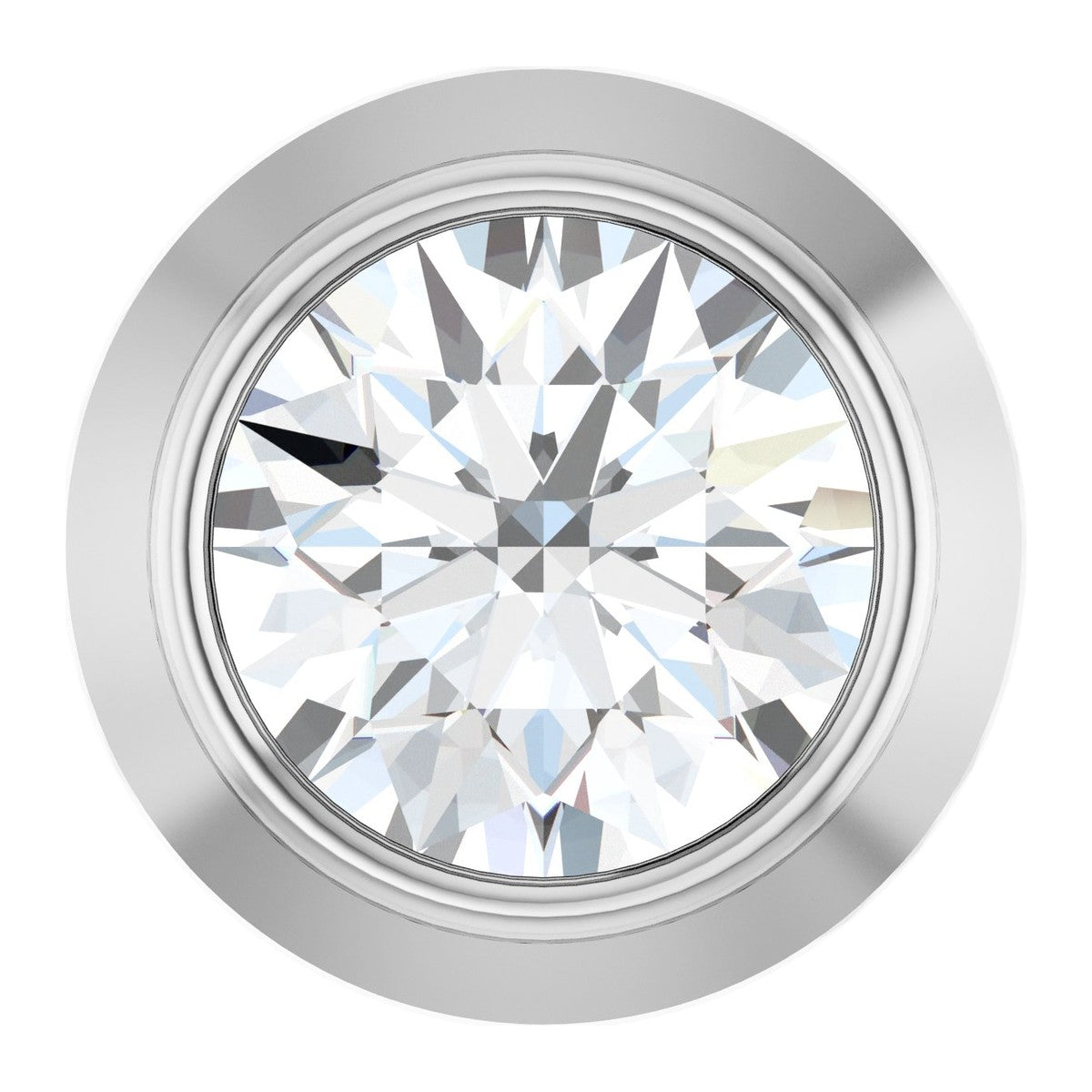 Bezel-Set Diamond Slide Pendant