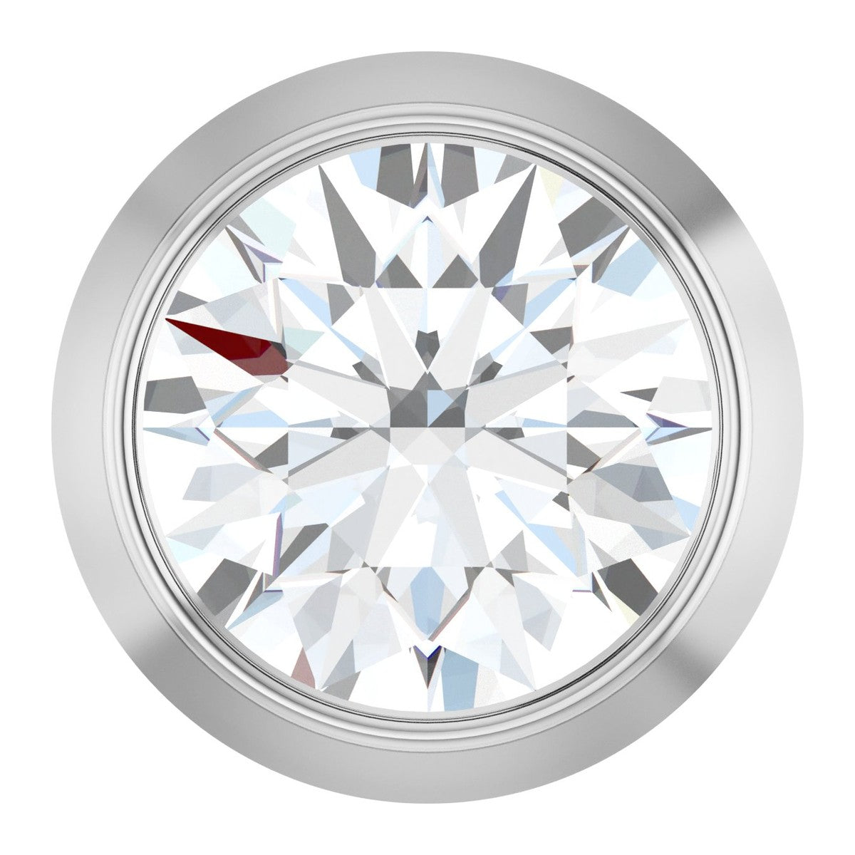 Bezel-Set Diamond Slide Pendant