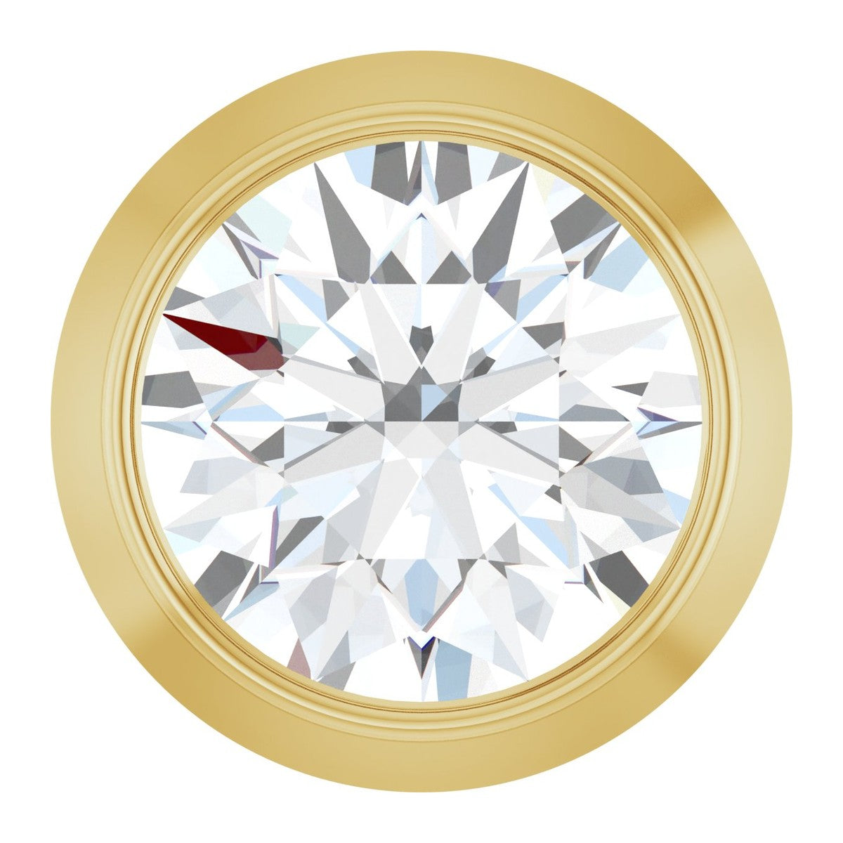 Bezel-Set Diamond Slide Pendant