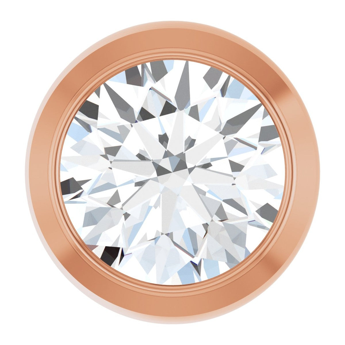 Bezel-Set Diamond Slide Pendant