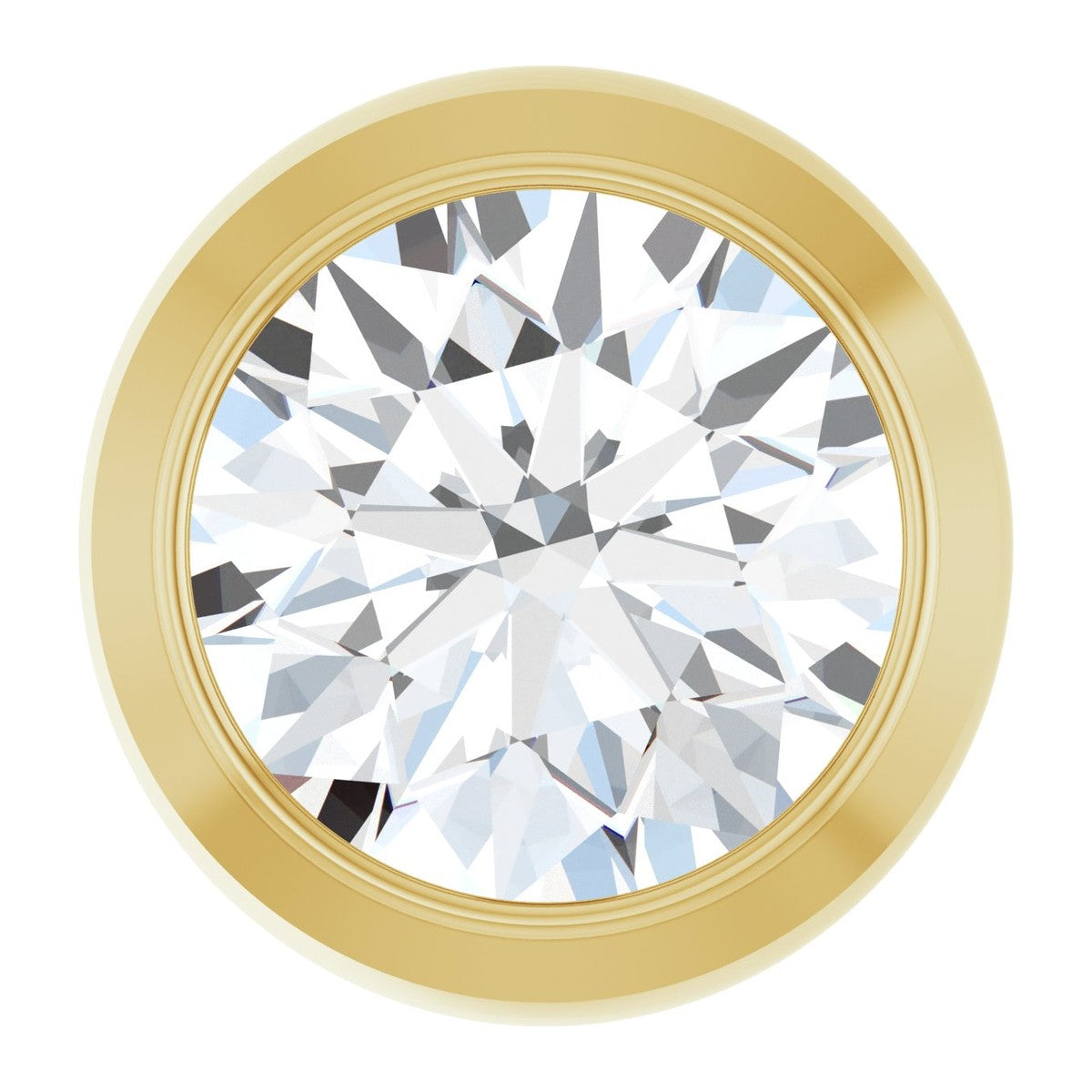 Bezel-Set Diamond Slide Pendant