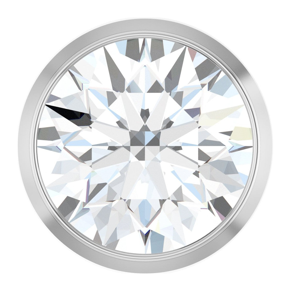 Bezel-Set Diamond Slide Pendant