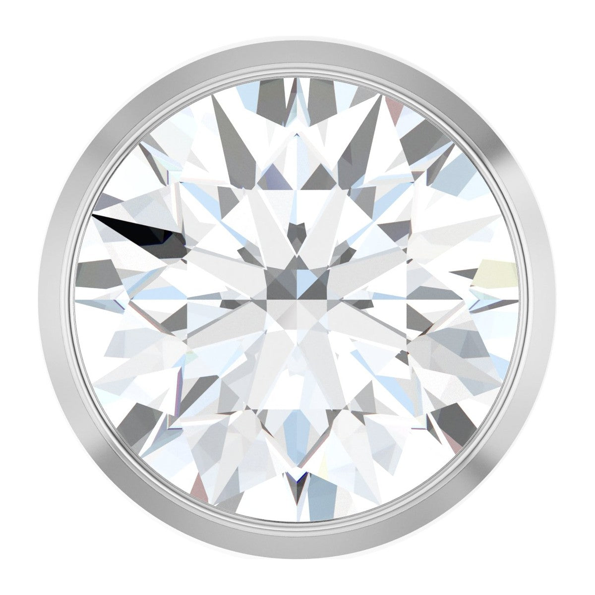 Bezel-Set Diamond Slide Pendant