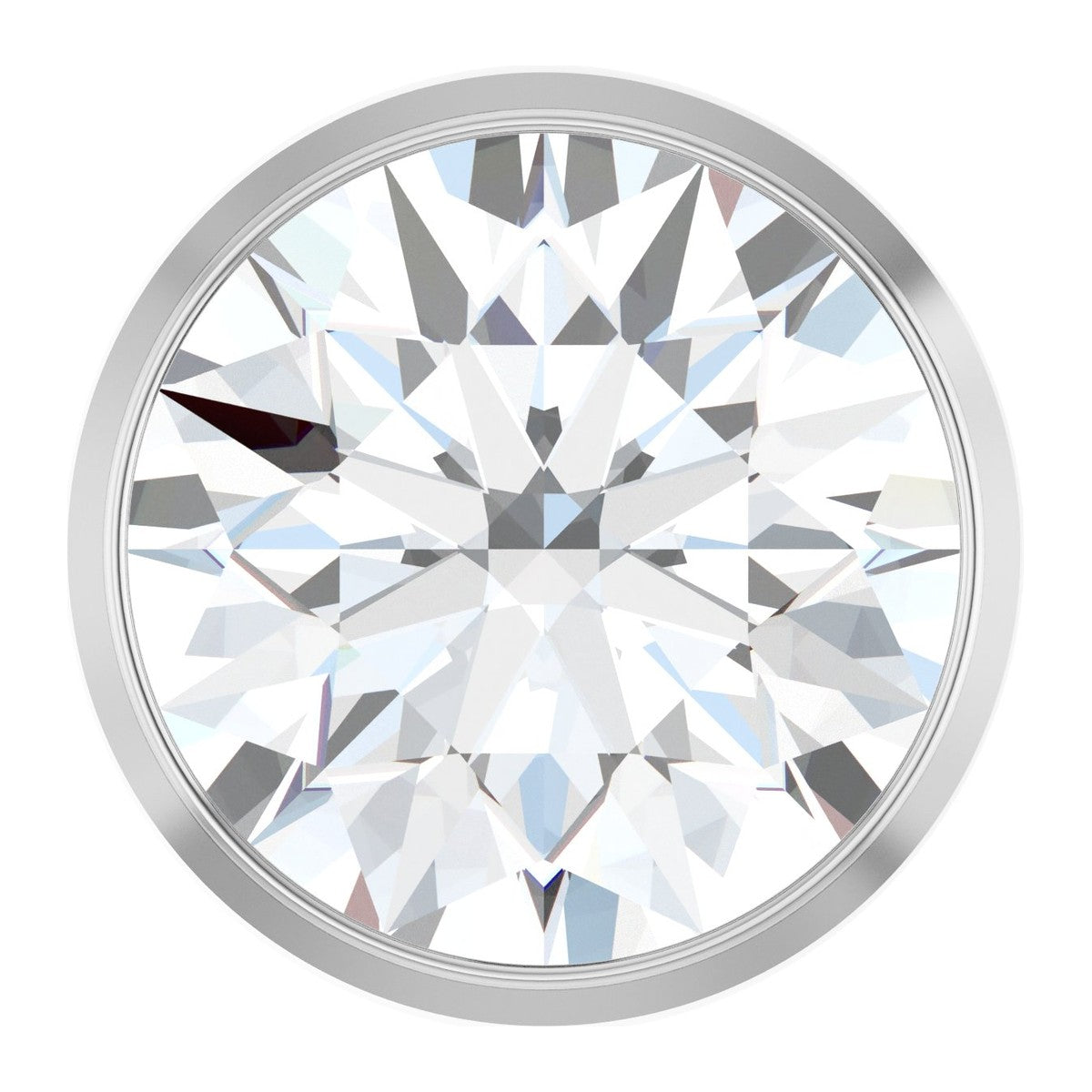 Bezel-Set Diamond Slide Pendant