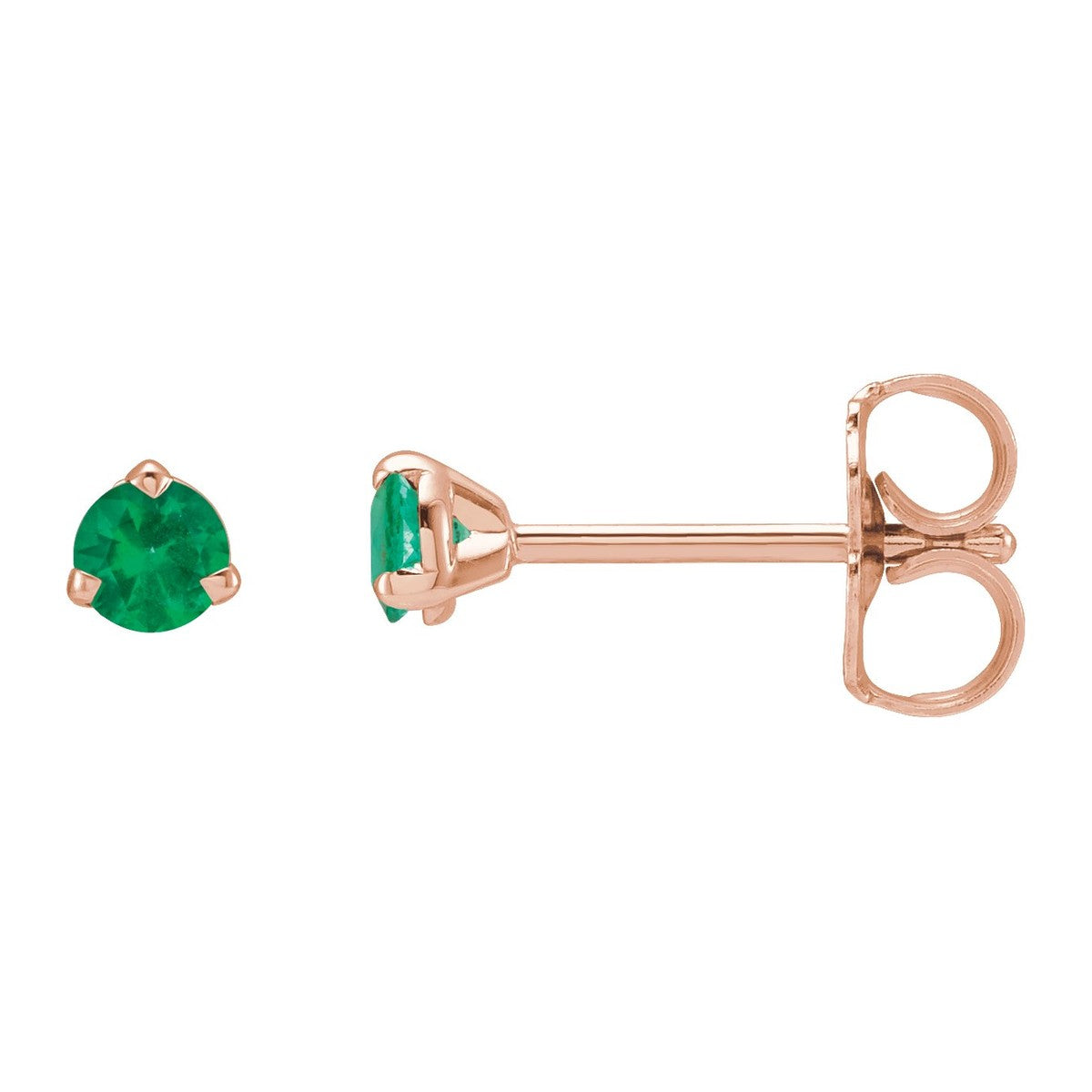 Gemstone Claw-Prong Stud Earrings