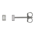 Baguette Bezel-Set Stud Earrings