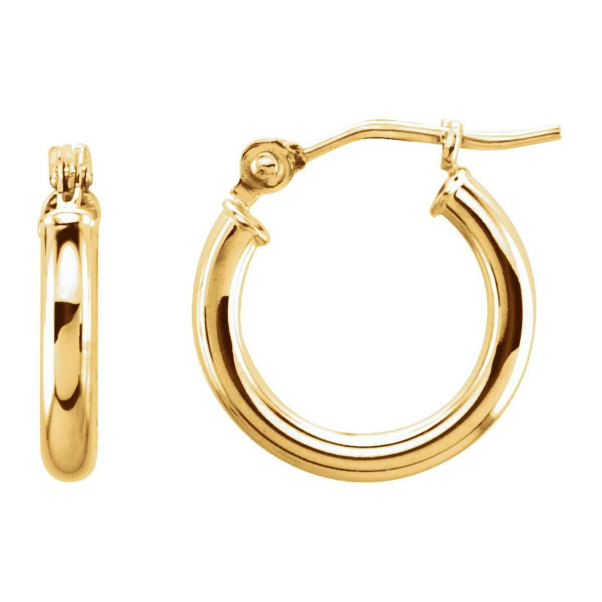 Tube Hoop Earrings
