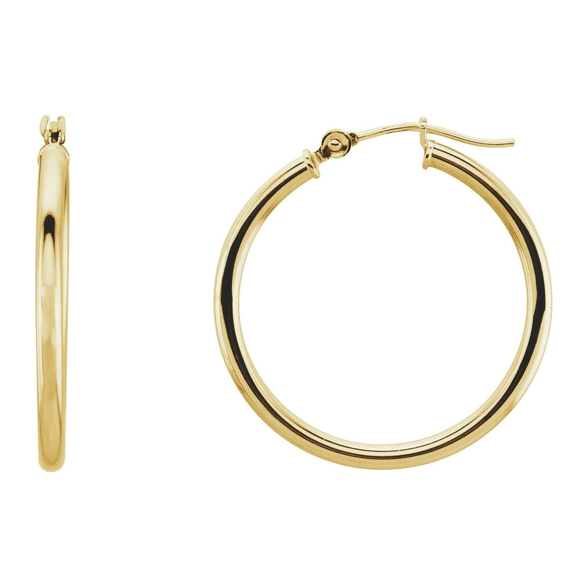 Tube Hoop Earrings