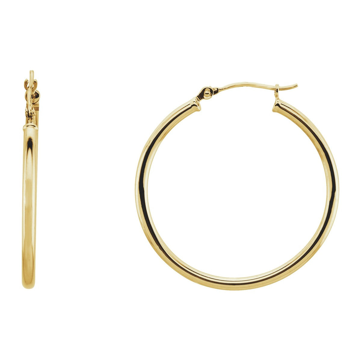 Tube Hoop Earrings