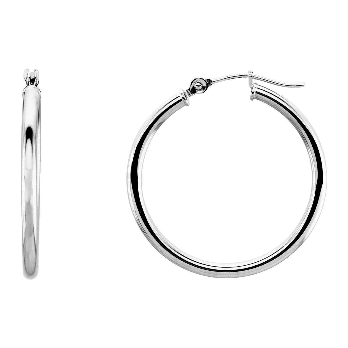 Tube Hoop Earrings