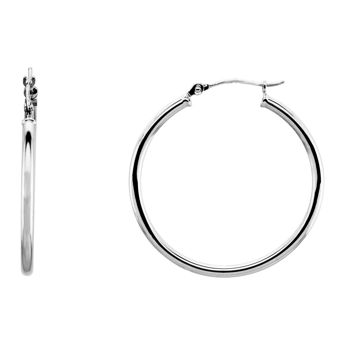 Tube Hoop Earrings