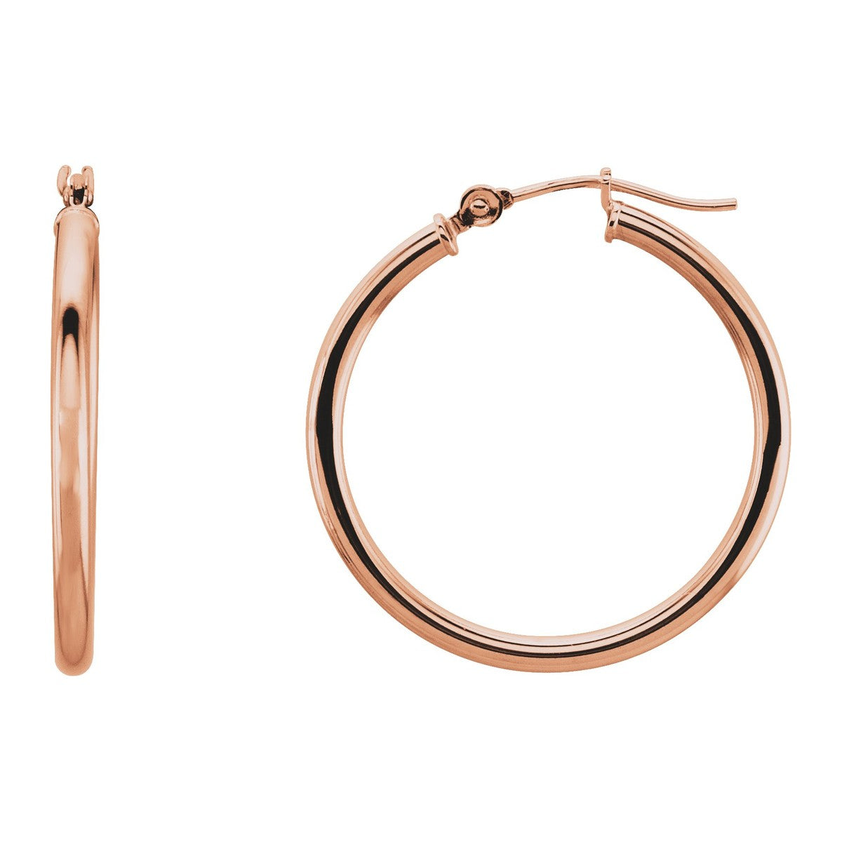 Tube Hoop Earrings