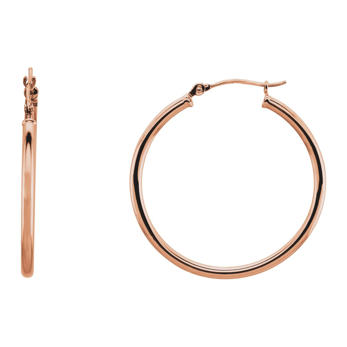 Tube Hoop Earrings