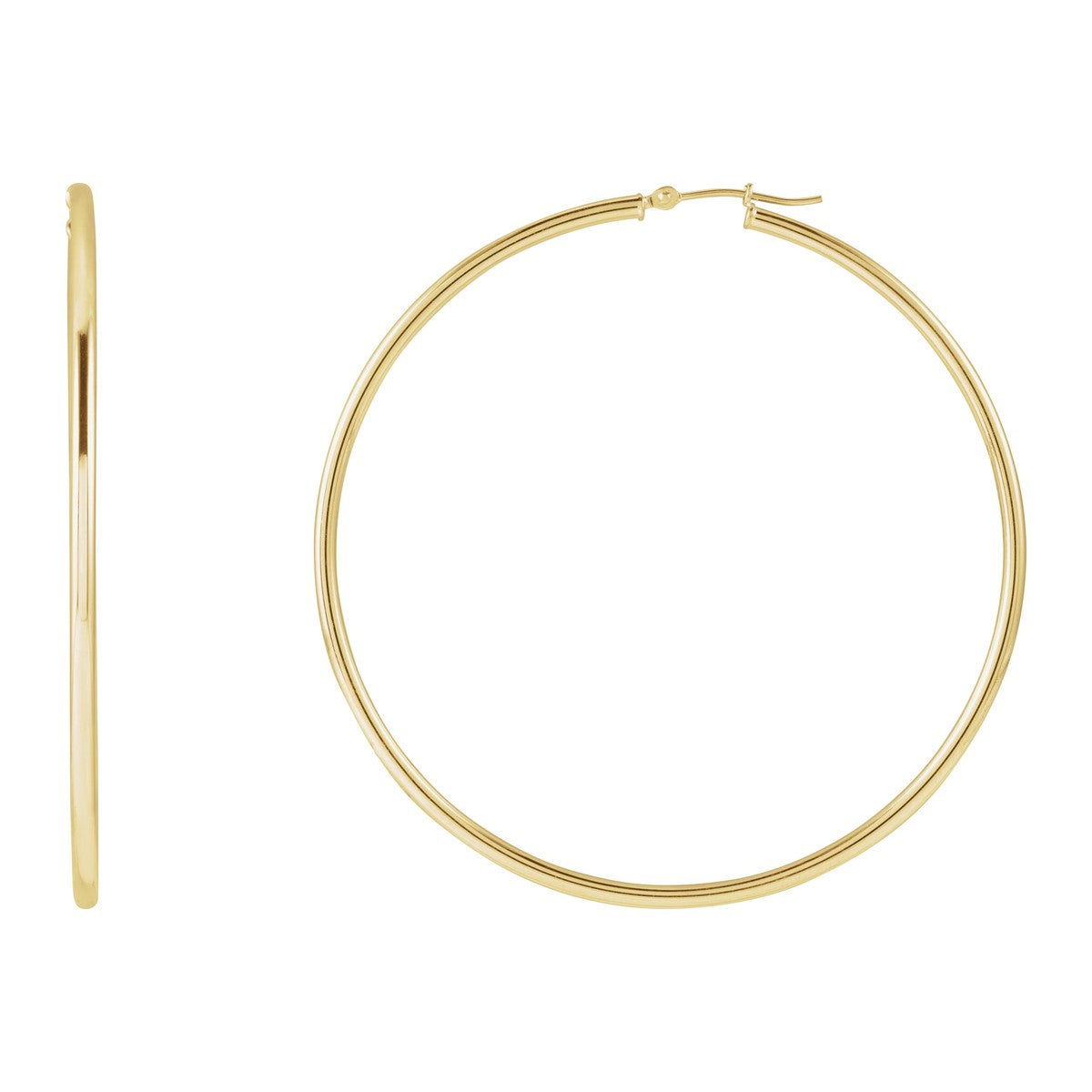 Tube Hoop Earrings