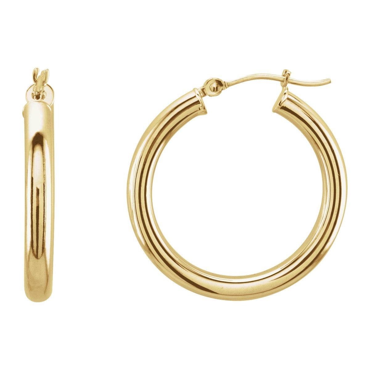 Tube Hoop Earrings