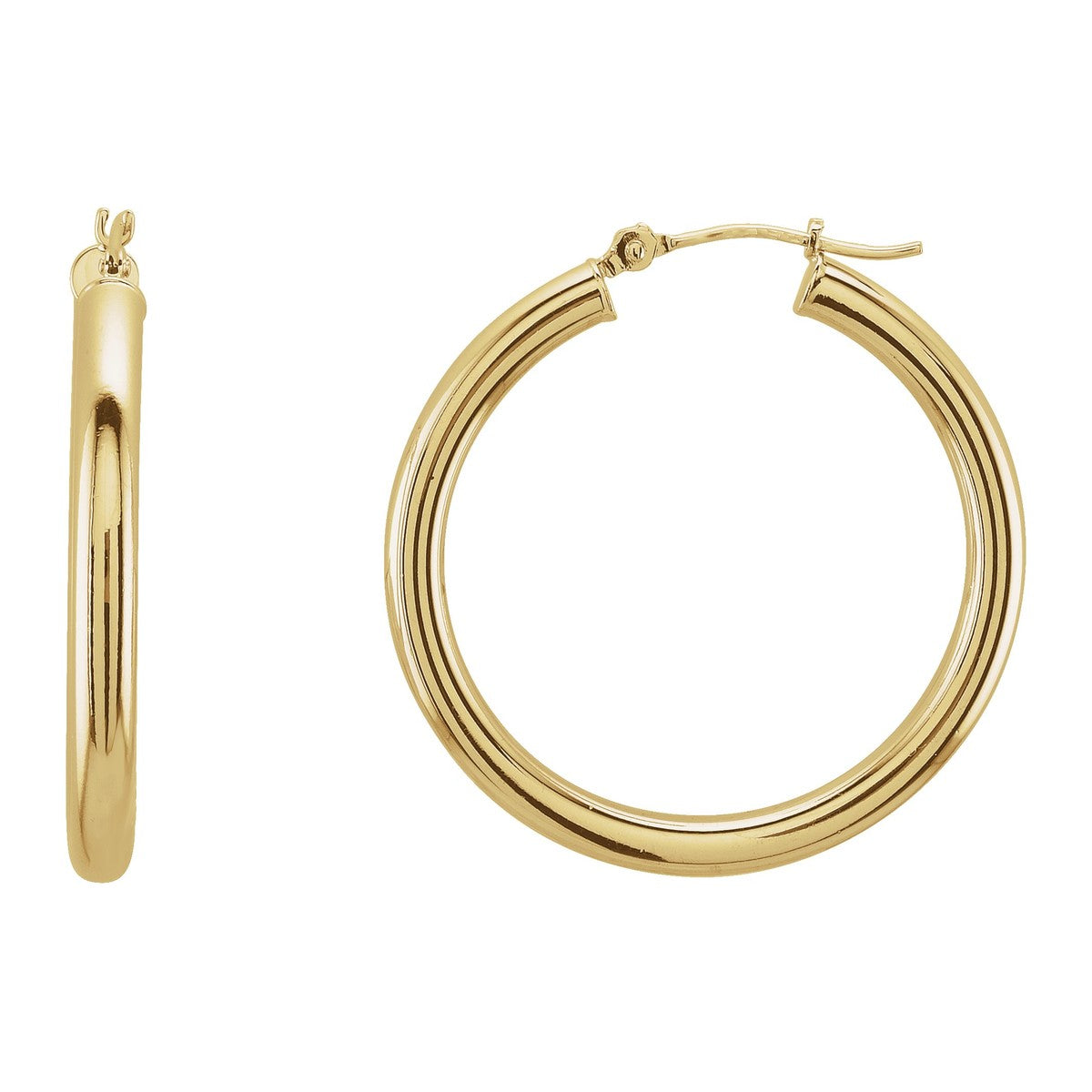 Tube Hoop Earrings