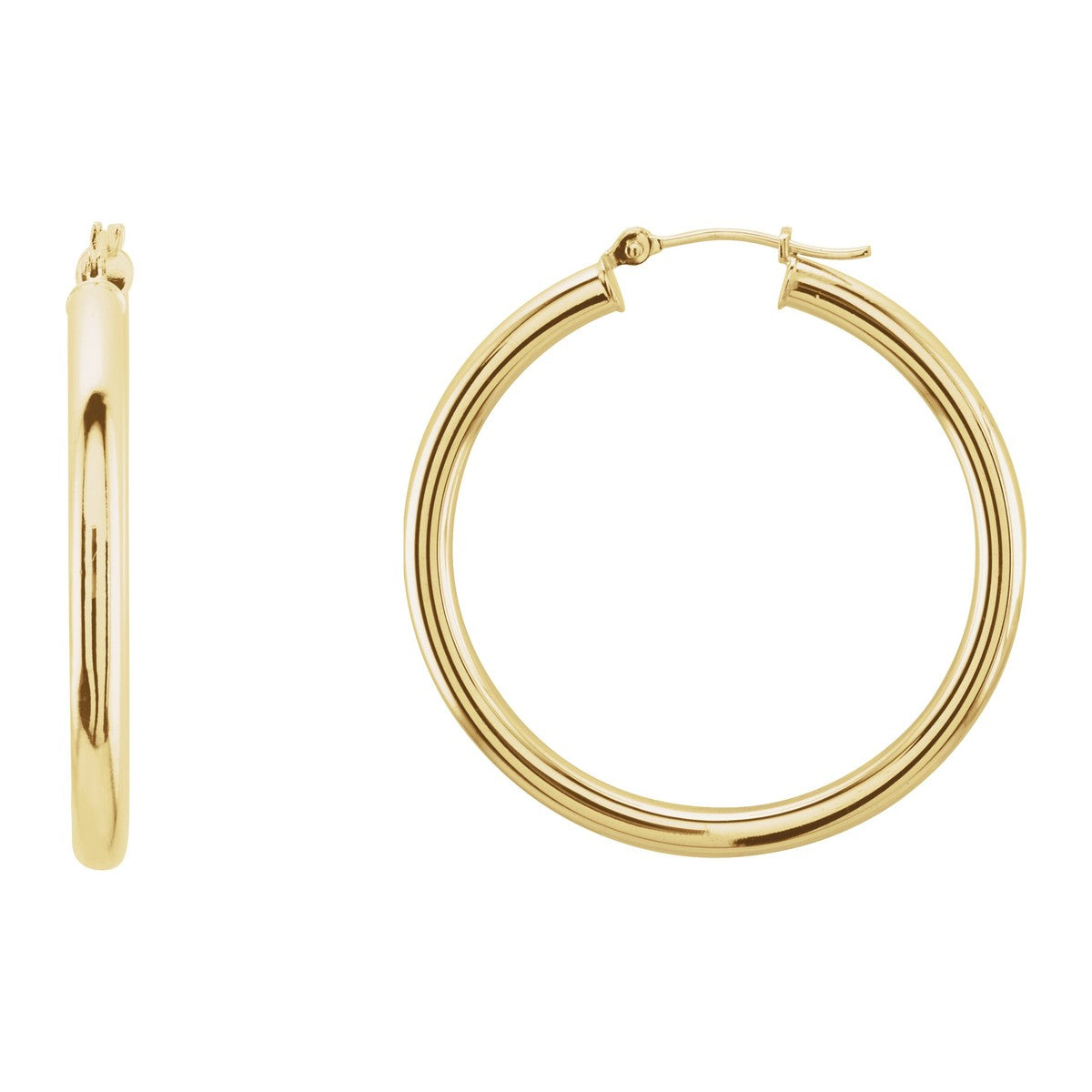 Tube Hoop Earrings