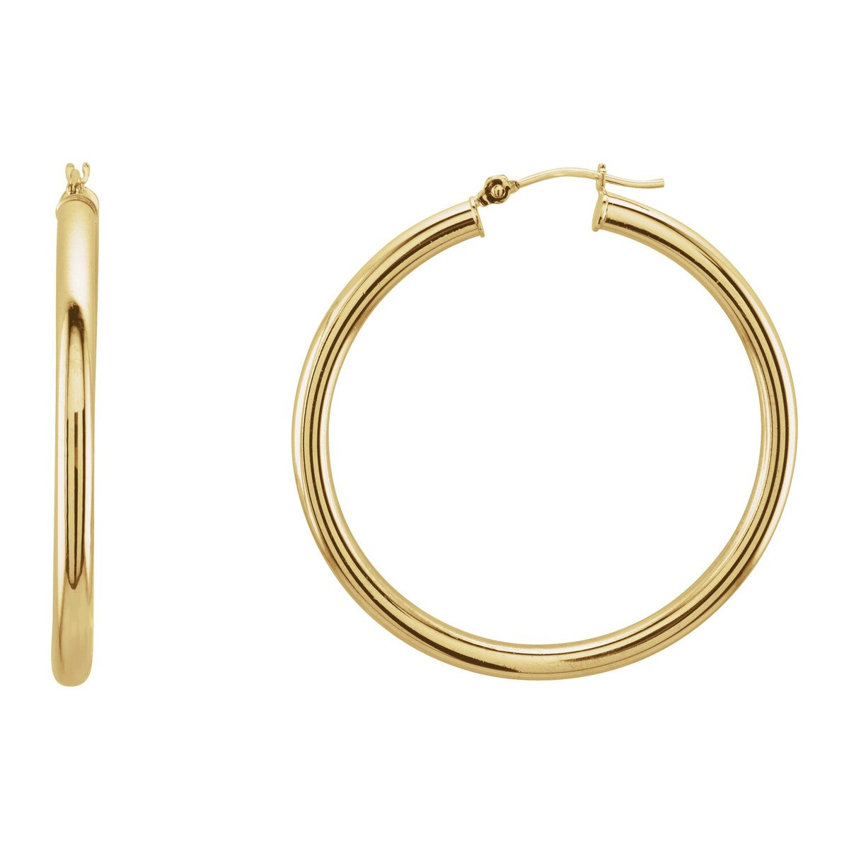 Tube Hoop Earrings