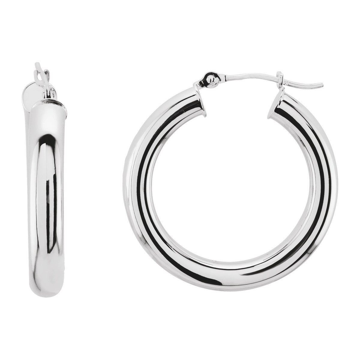 Tube Hoop Earrings