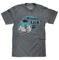 Tootsie Roll Pop Mr. Owl Wanna Lick? T-Shirt - Gray