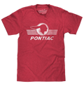 Pontiac Distressed Headdress Logo T-Shirt - Red