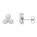Three-Stone Diamond Earrings