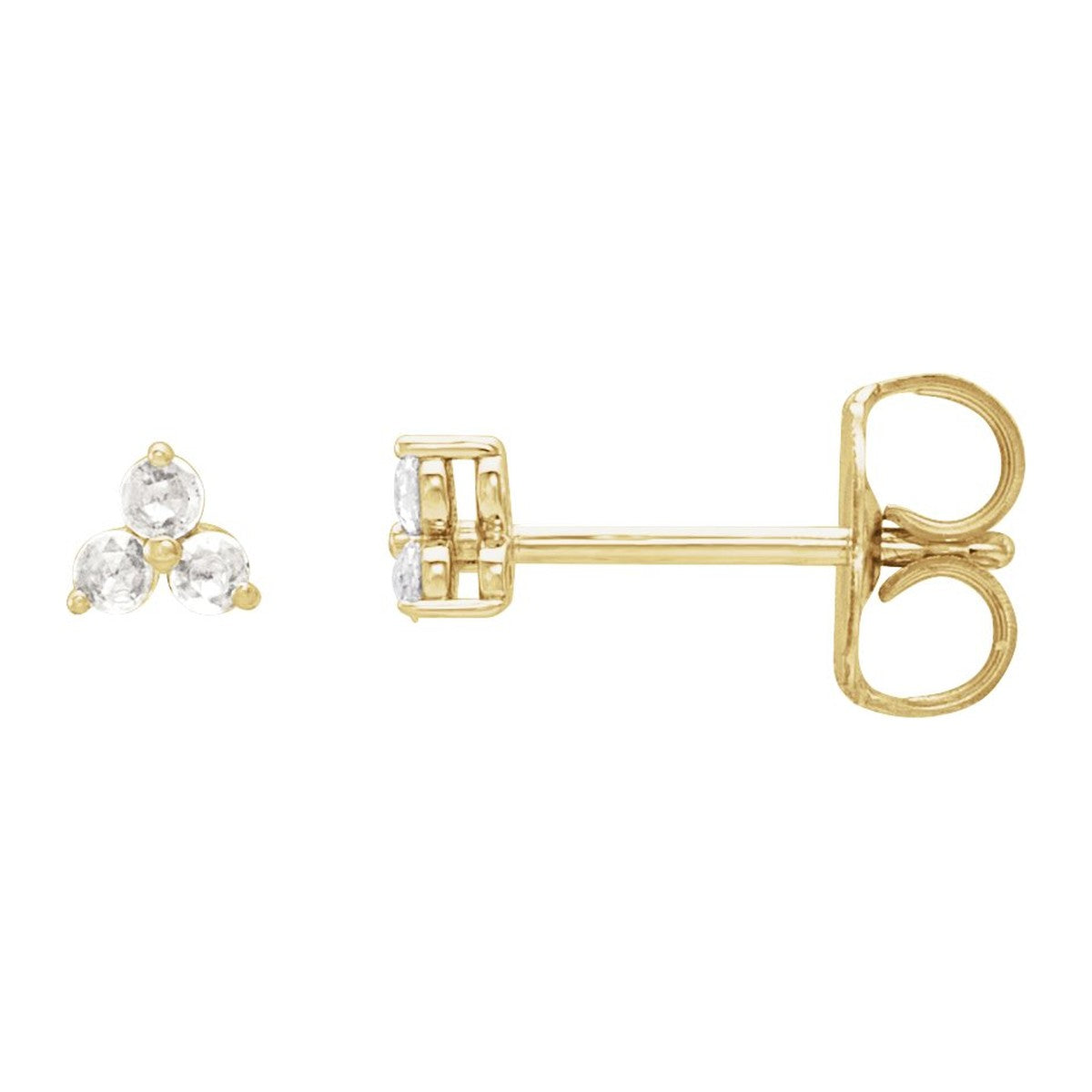Three-Stone Diamond Earrings