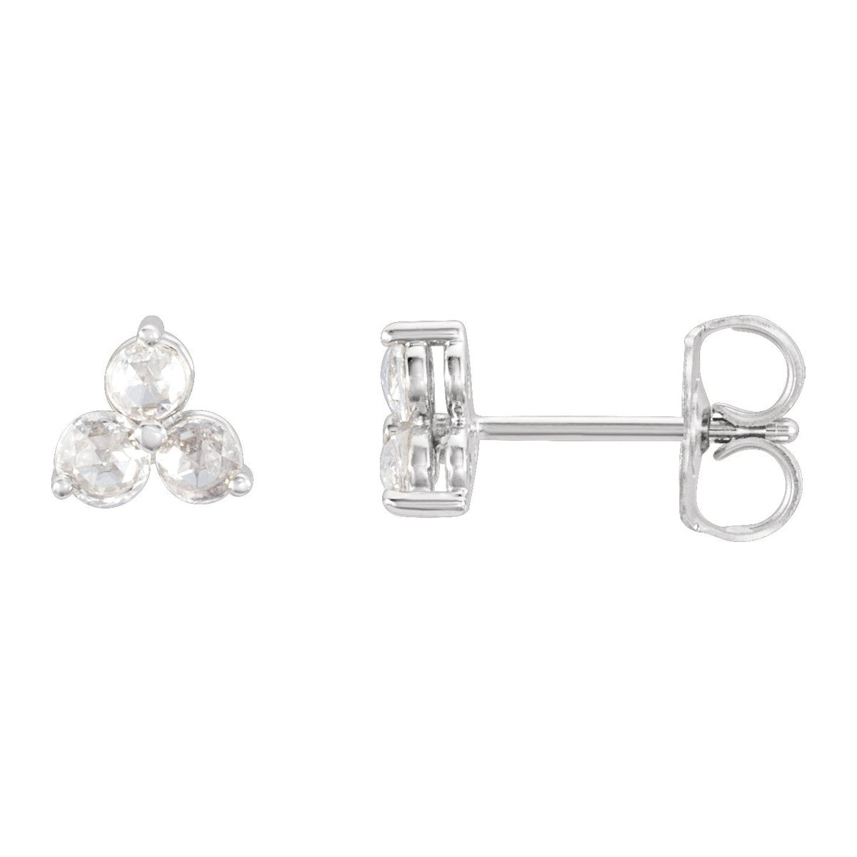 Three-Stone Diamond Earrings