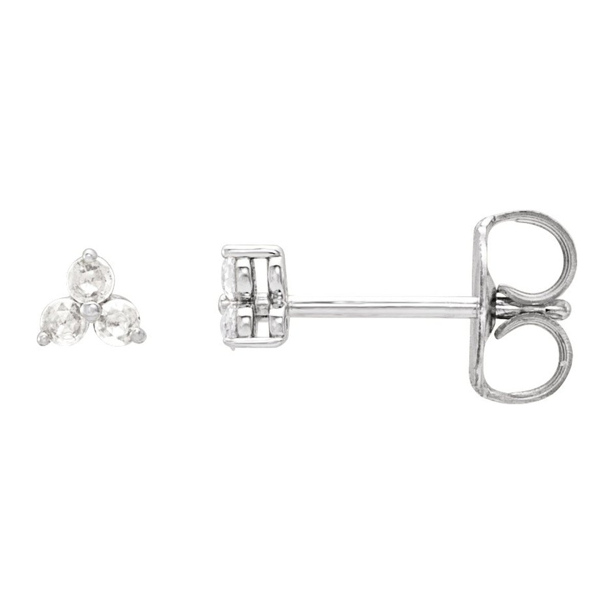 Three-Stone Diamond Earrings
