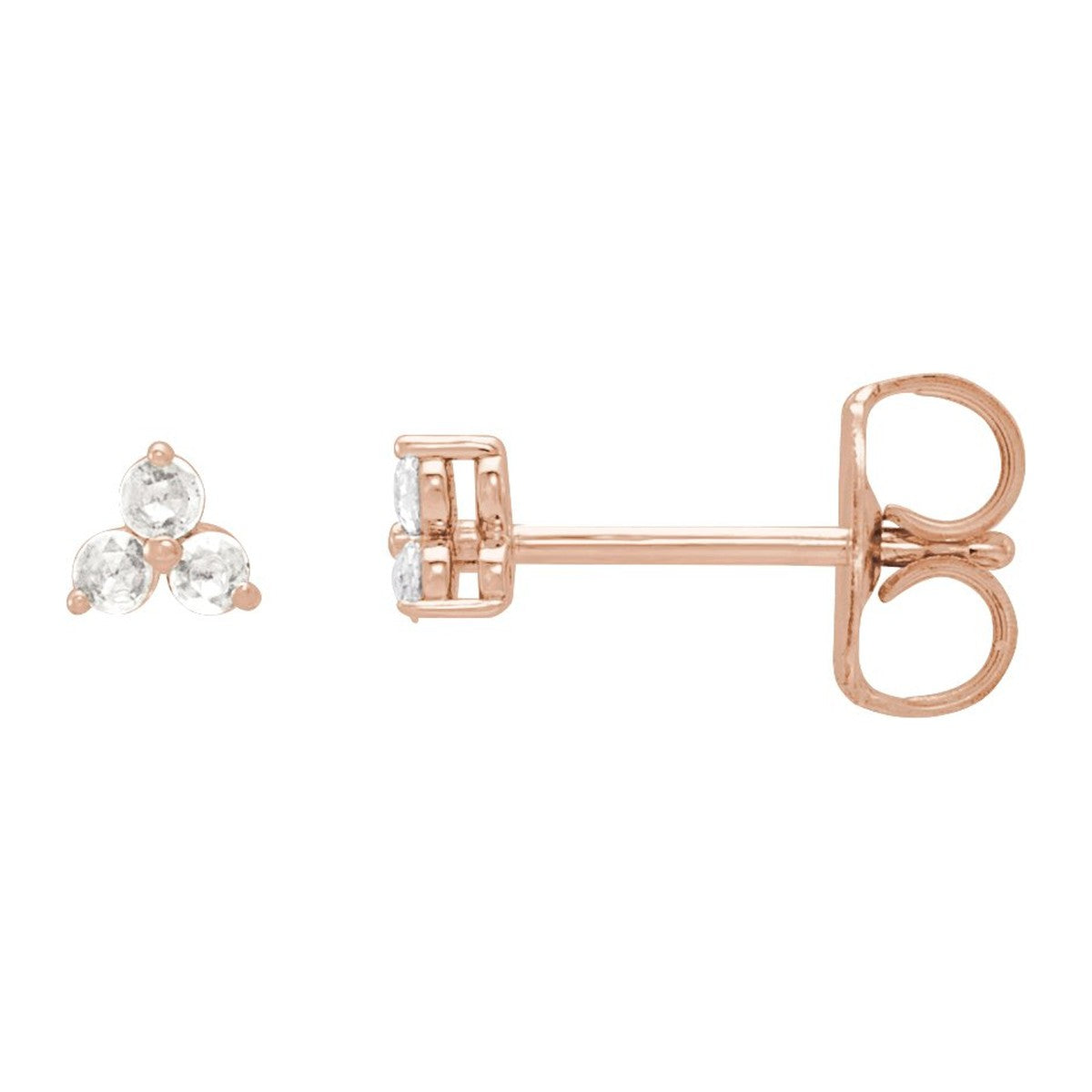 Three-Stone Diamond Earrings