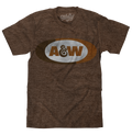 A&W Faded Logo T-Shirt - Brown