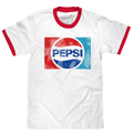 Pepsi Ringer T-Shirt - White and Red