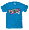 Hawaiian Punch Floral Print T-Shirt - Blue