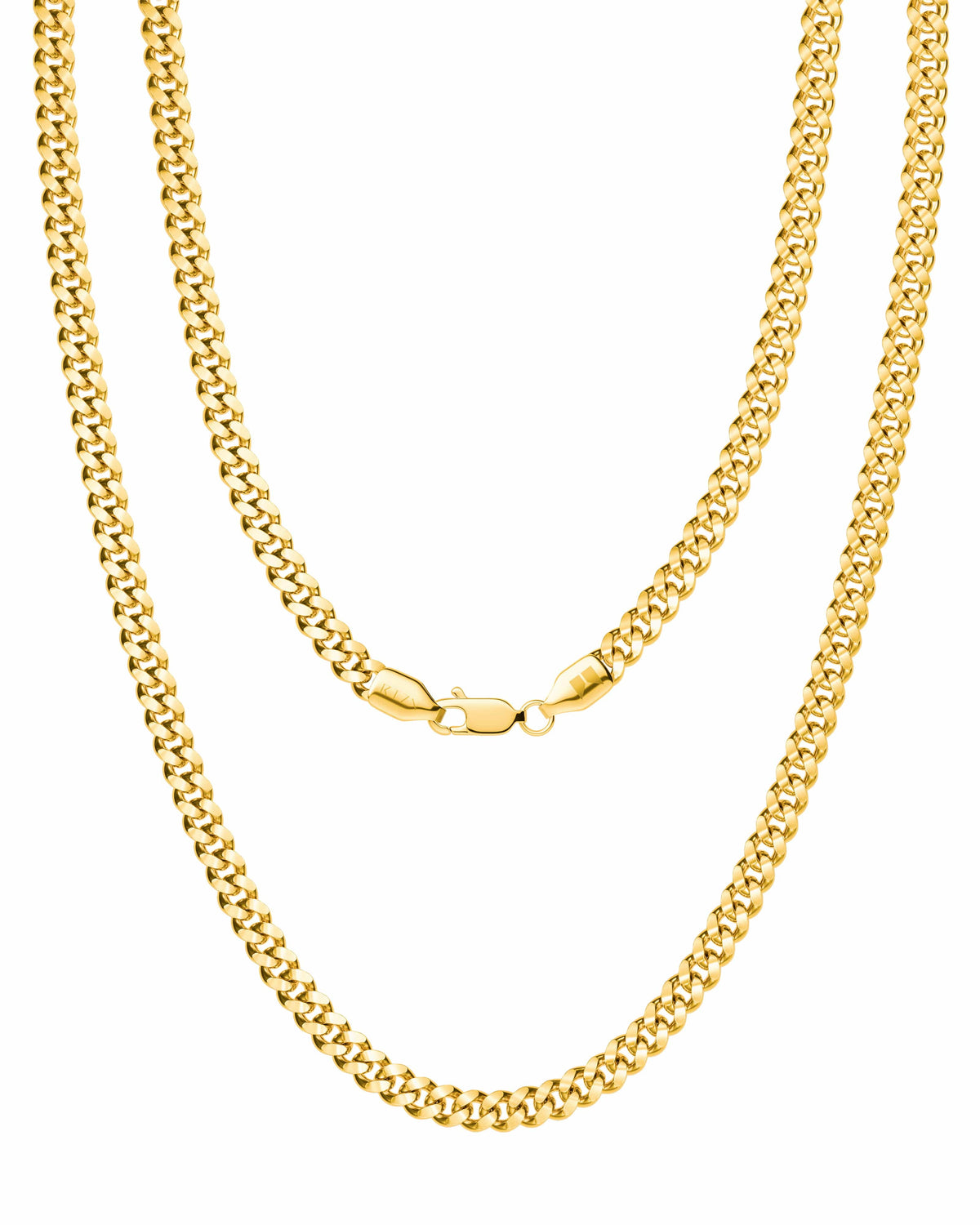 Gold Cuban Link Chain (3.5mm)