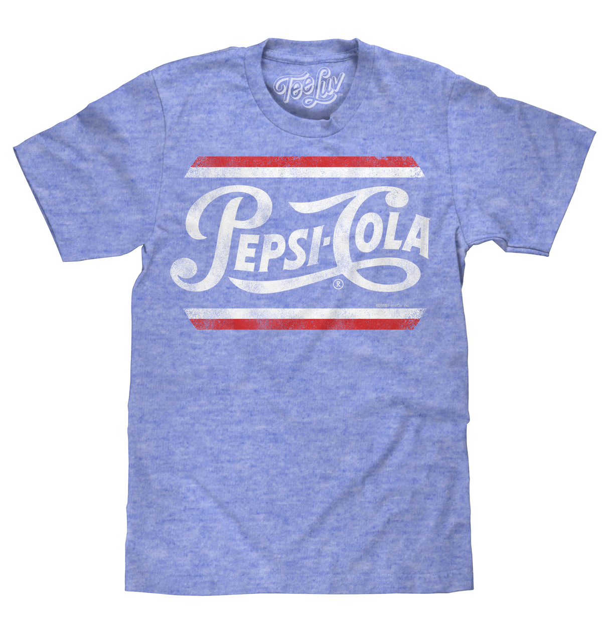 Pepsi Classic Script T-Shirt - Royal Snow Heather