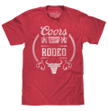 Coors Banquet Rodeo Bull Logo T-Shirt - Red