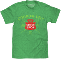 Vintage Faded Canada Dry Ginger Ale T-Shirt - Heather Kelly Green