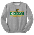 Mickey's Fine Malt Liquor Beer Logo Crewneck Sweatshirt - Athletic Heather Gray