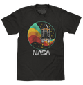 NASA Space Shuttle Worm Logo T-Shirt - Vintage Black