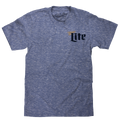 Miller Lite Milwaukee Wisconsin T-Shirt - Royal Snow Heather