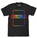 Equality Rainbow T-Shirt - Black