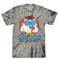 Tootsie Pop Mr. Owl How Many Licks Tie Dye T-Shirt - Black Tie Dye