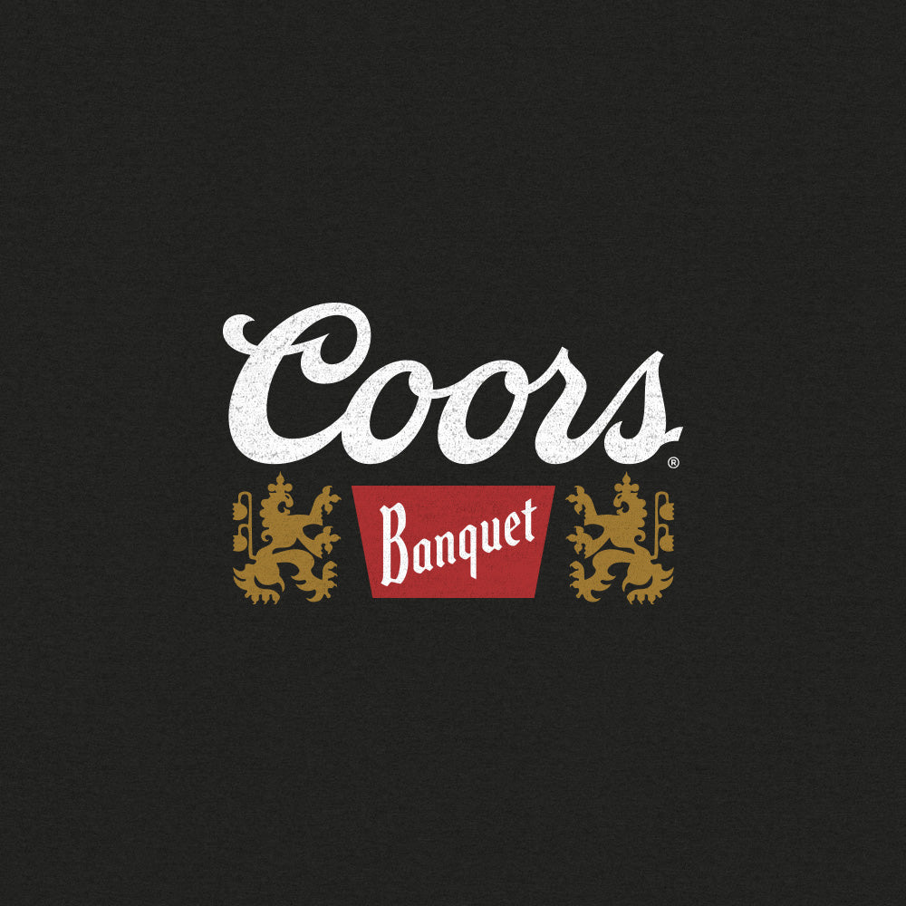 Coors Banquet Golden Colorado Left Chest Front and Back Beer T-Shirt Shirt - Vintage Black