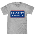 United States Postal Service USPS Priority Mail T-Shirt - Athletic Heather Gray