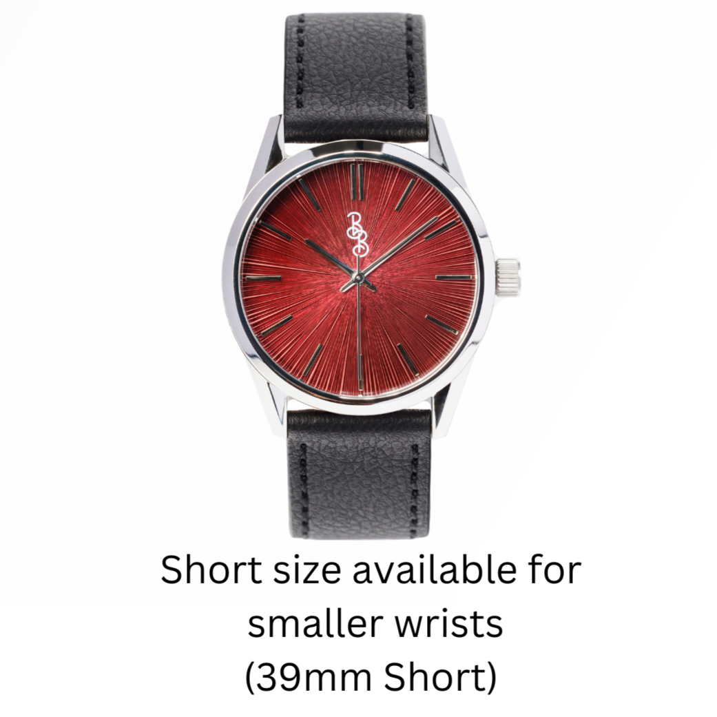 Burgundy Sunburst Watch - image 11