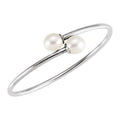 Flexible Freshwater Pearl Bangle Bracelet