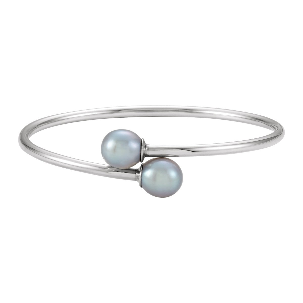 Flexible Freshwater Pearl Bangle Bracelet